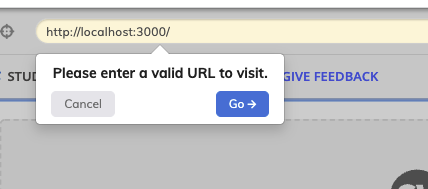 Enter a URL Prompt