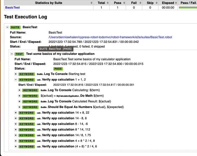 Running Your First Robot Framework Test